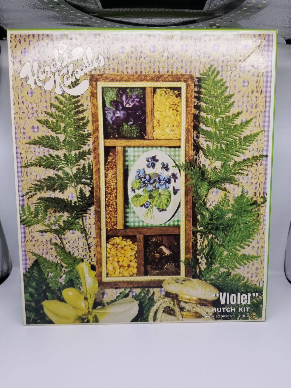 Hazel's Kaboodles 70's Vintage Craft Kit 'Violet' Mixed Media Collage